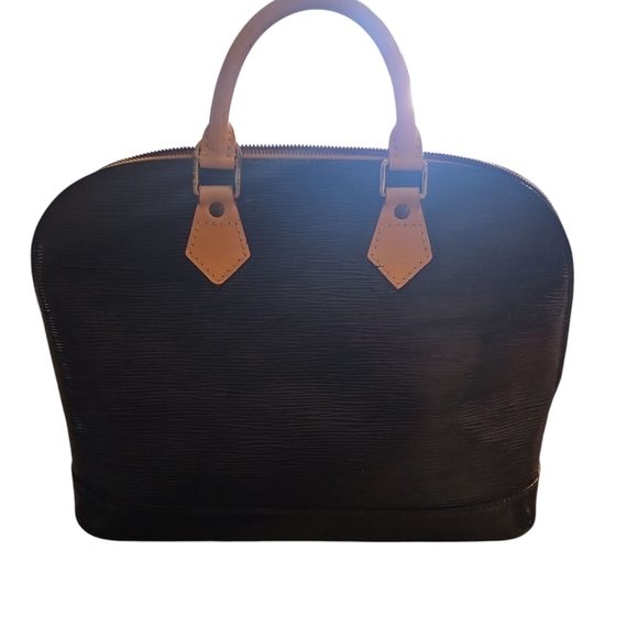 Louis Vuitton Black and Yellow Epi Alma Leather Handbag - Picture 1 of 13